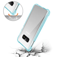 SAMSUNG GALAXY S10 Lite(S10e) Clear Bumper Case With Air Cushion Protection In Clear Navy