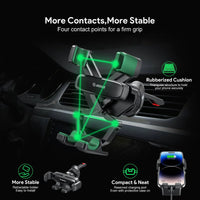 Gravity Air Vent Car Phone Holder for iPhone models and Android devices