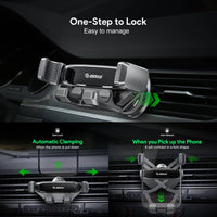 Gravity Air Vent Car Phone Holder for iPhone models and Android devices