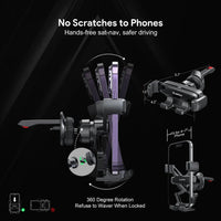 Gravity Air Vent Car Phone Holder for iPhone models and Android devices