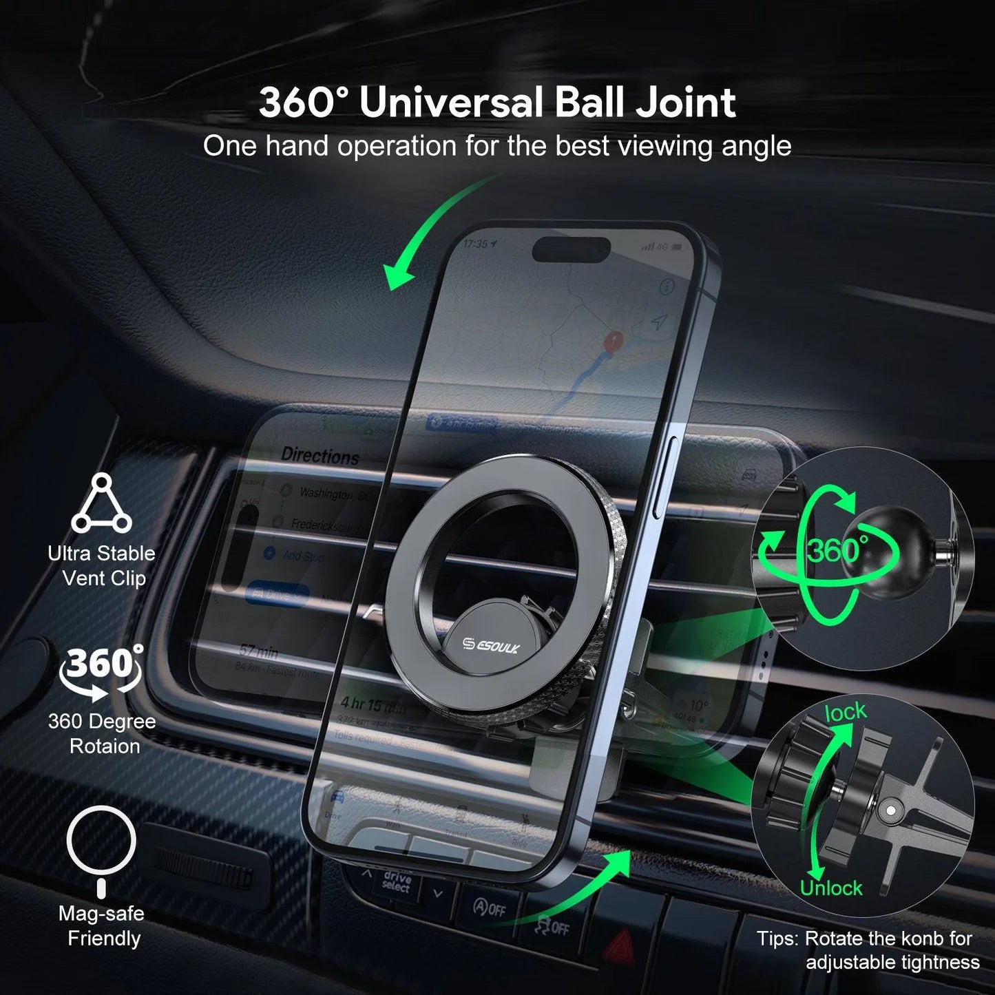 Air Vent Magnetic Car Holder